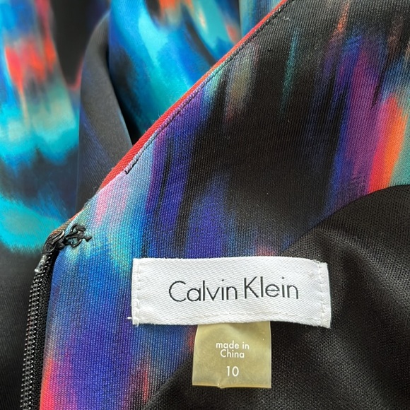 CALVIN KLEIN  Fit & Flare Scuba Dress - Picture 12 of 13